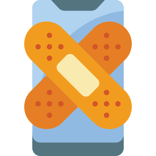 Plaster plaster smartphone bandage icon