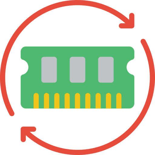 Ram electronics hardware computer icon