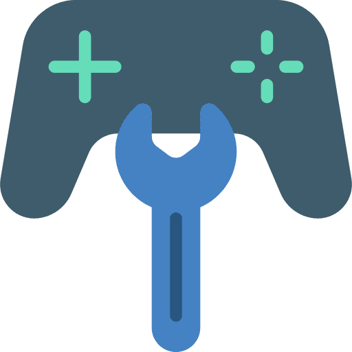 Repair game controller game console creation icon