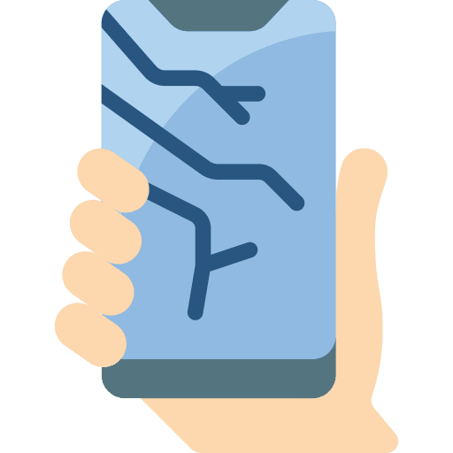 Smartphone broken smartphone electronics ui icon