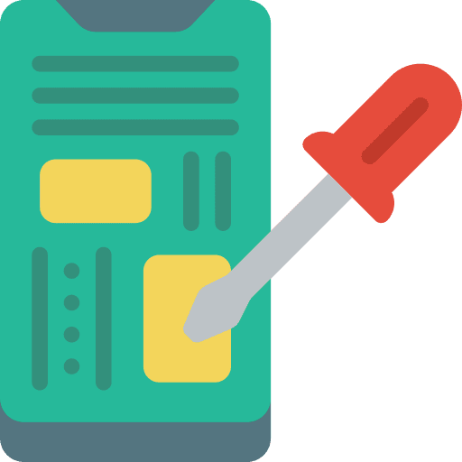 Smartphone phone smartphone repair icon