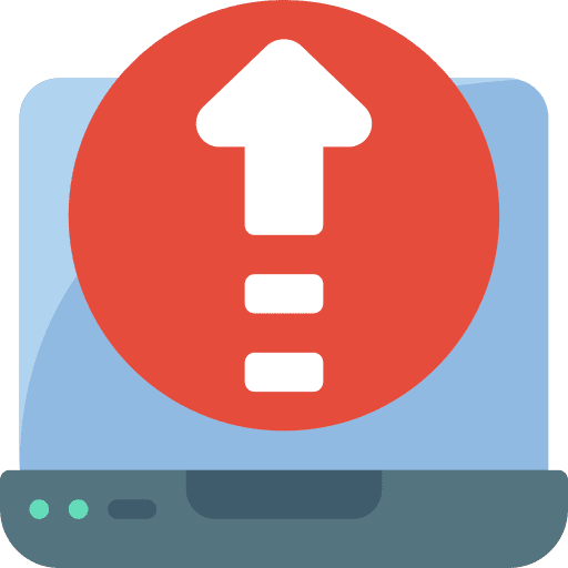 Upgrade pc monitor electronics ui icon