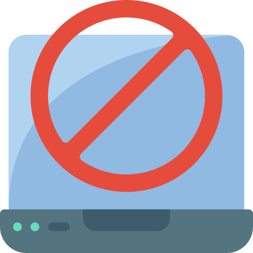 Laptop deny computer laptop icon