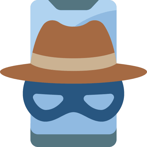 Smartphone browser smartphone privacy icon