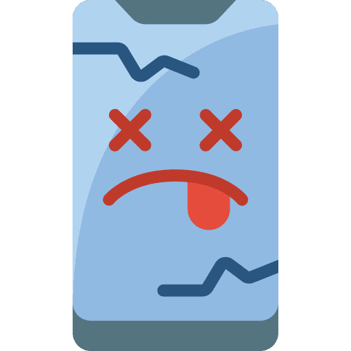 Smartphone electronics cellphone dead icon