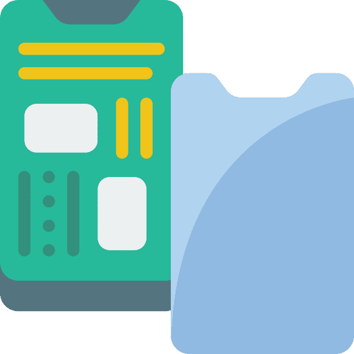 Smartphone screen mobile display icon