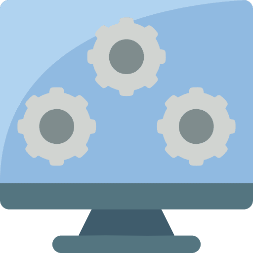 Desktop computer configuration adjustment administration icon