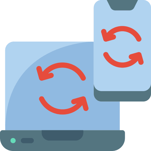 Laptop responsive mobile phone electronics icon