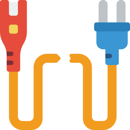Broken wire broken wire repair electronics icon