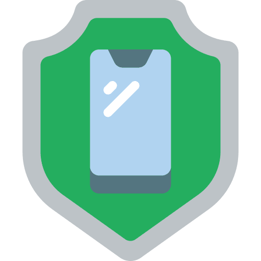 Shield electronics mobile phone shield icon