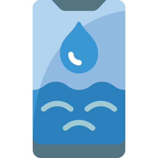 Smartphone electronics drop technology icon