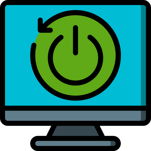 Restart reset reboot computer icon