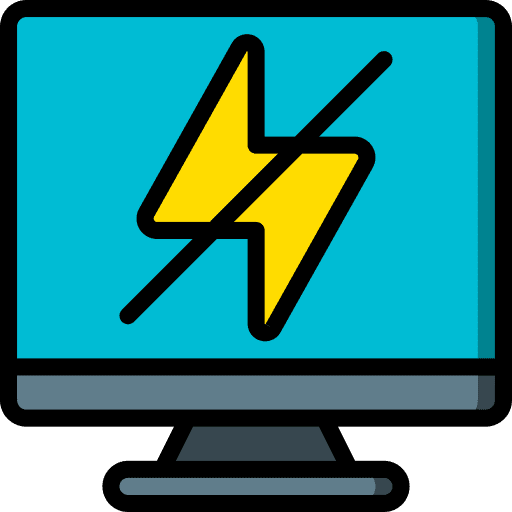 Desktop computer desktop computer psu power supply icon