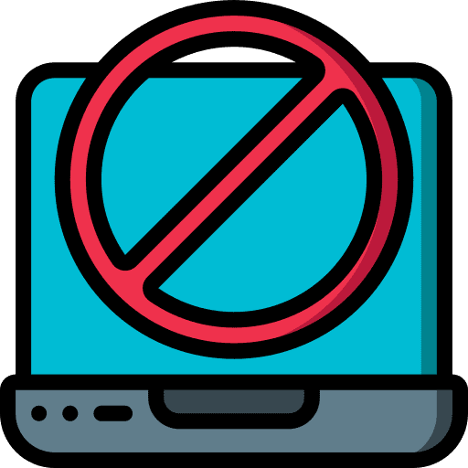 Laptop ui problem error icon