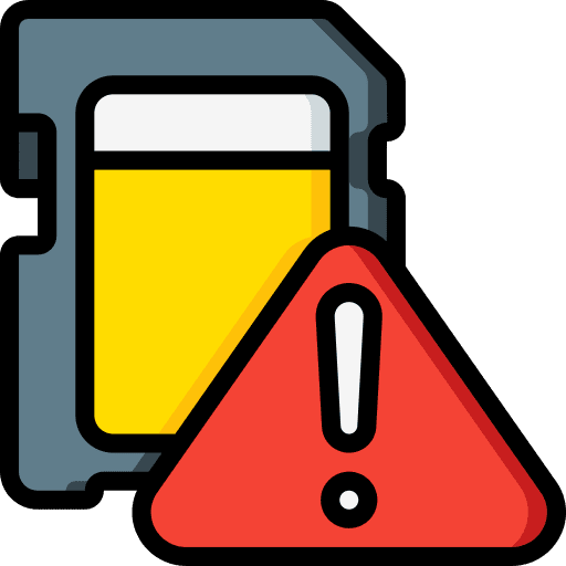 Memory card chip storage connectivity icon