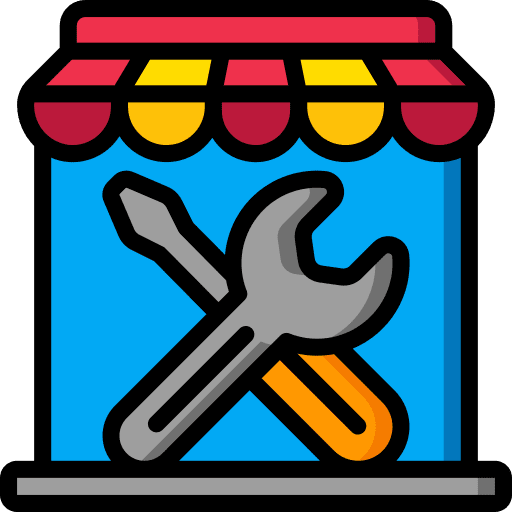 Repair shop workshop repair shop wrench icon