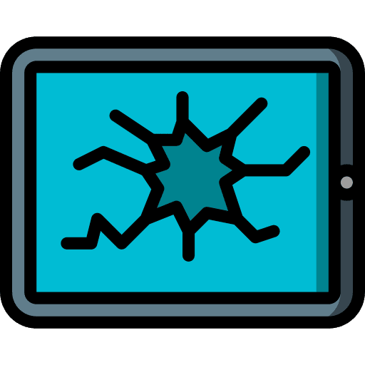 Tablet smash technology broken icon