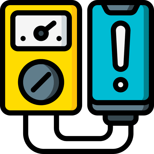 Tester tester battery mobile icon