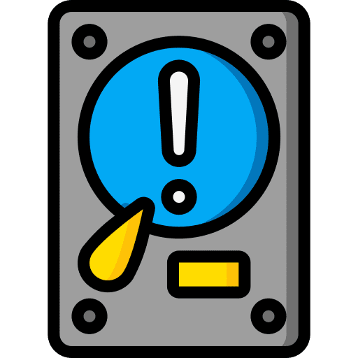 Hard drive computer sync files icon