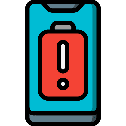 Battery level ui electronics alert icon
