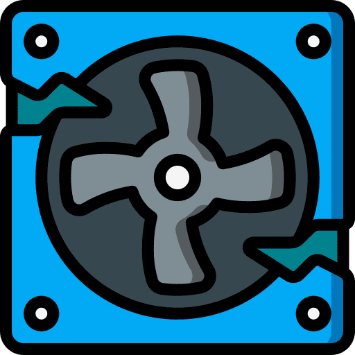 Fan device fan computer icon