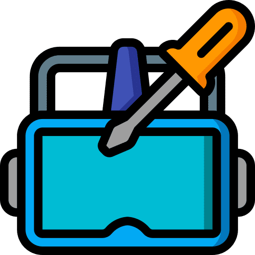 Headset virtual reality headset vr glasses icon