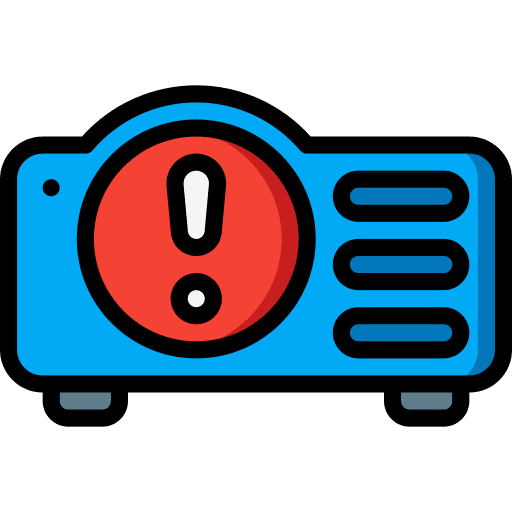 Projector electronics projector damage icon