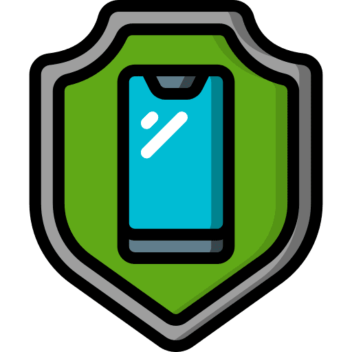 Shield shield smartphone protection icon
