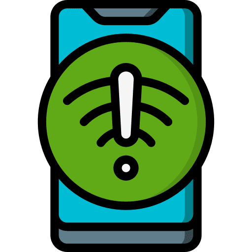 Smartphone electronics alert mobile icon