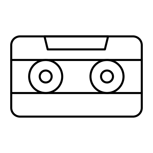Cassete cassete sound radio cassette icon