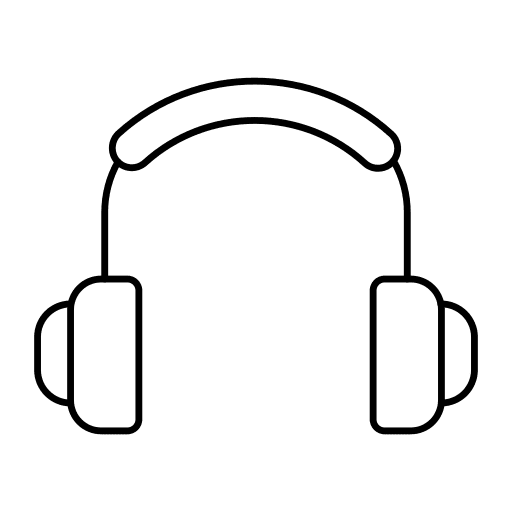 Headphone audio earphone sound icon