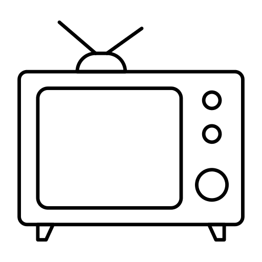 Television tv antenna television icon