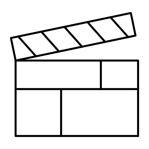 Clapperboard film cinema clapperboard icon