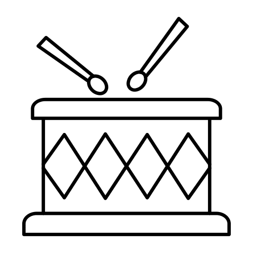 Drum instrument drum percussion icon