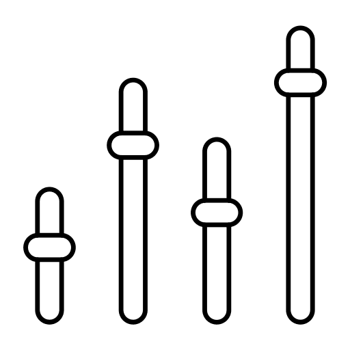 Equalizer regulator equalizer controller icon