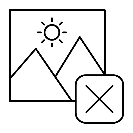 Photo photo picture remove icon