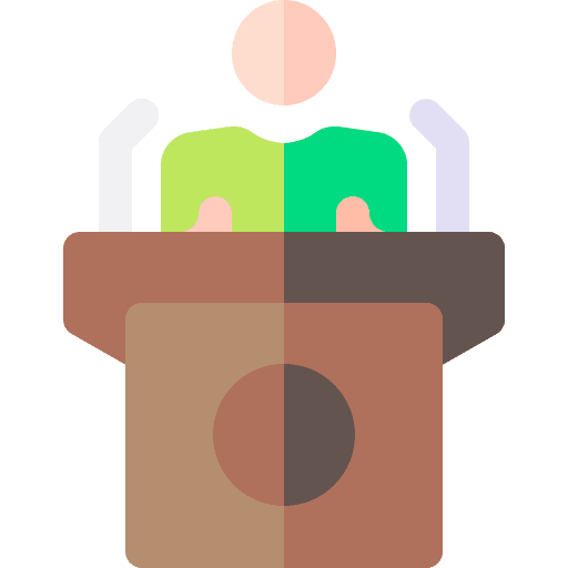 Auction user auction public speaking icon Auction user auction public speaking icon