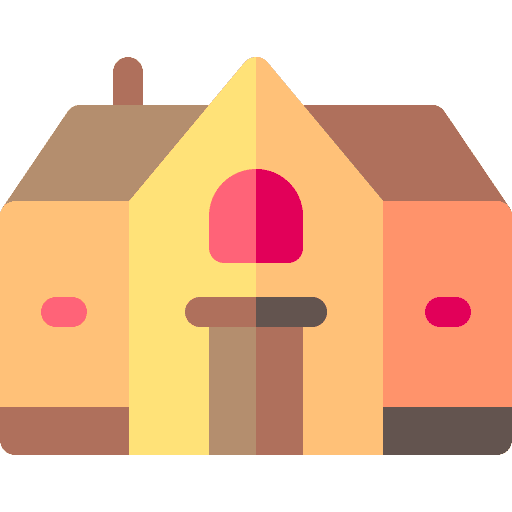 House architecture and city home property icon House architecture and city home property icon