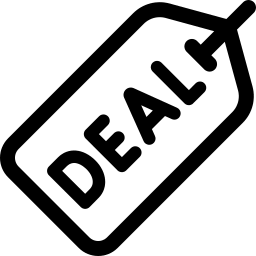 Deal price deal hot deal icon