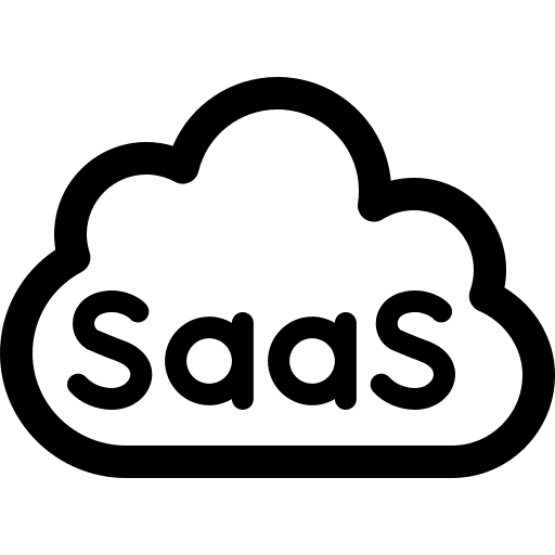 Saas server saas cloud computing icon