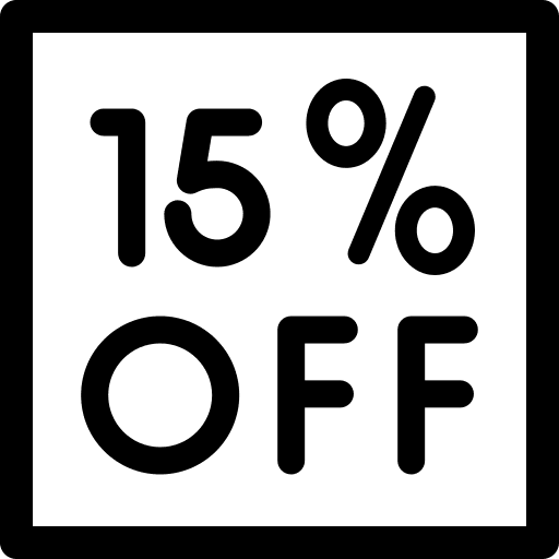 Discount ten discount 15 icon