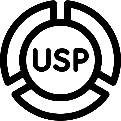 Usp business and finance marketing strategy icon