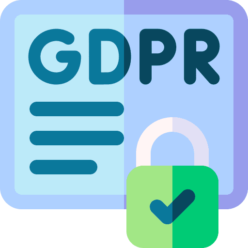 Gdpr regulation security law icon