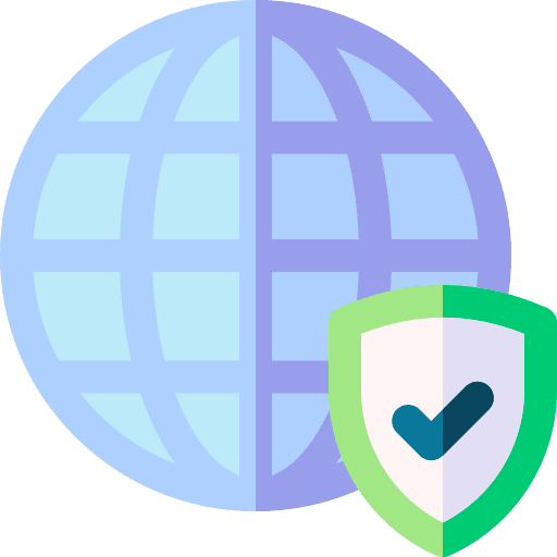Internet globe grid globe network icon