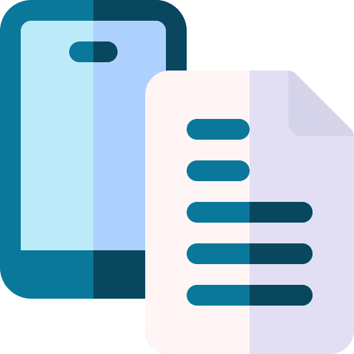 Document mobile phone application file icon Document mobile phone application file icon