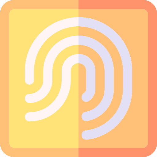 Fingerprint ui technology seo and web icon Fingerprint ui technology seo and web icon