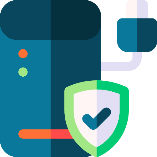 Hard disk data storage secure icon Hard disk data storage secure icon