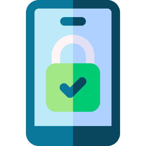 Lock cellphone mobile phone mobile security icon Lock cellphone mobile phone mobile security icon