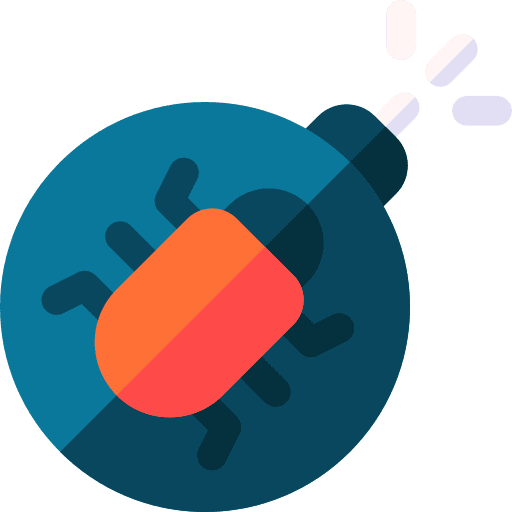 Malware insect internet security fixing icon Malware insect internet security fixing icon