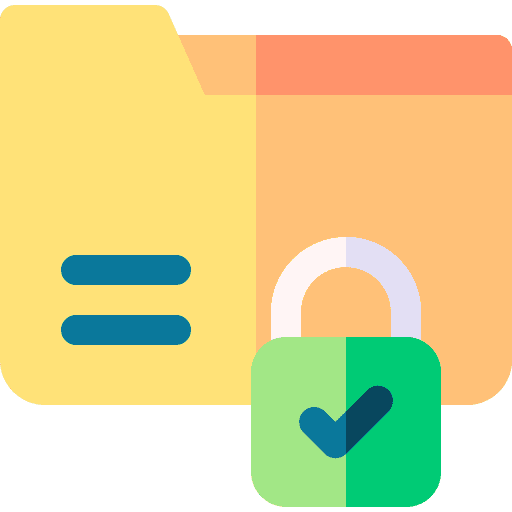 Padlock seo and web secure folder icon Padlock seo and web secure folder icon